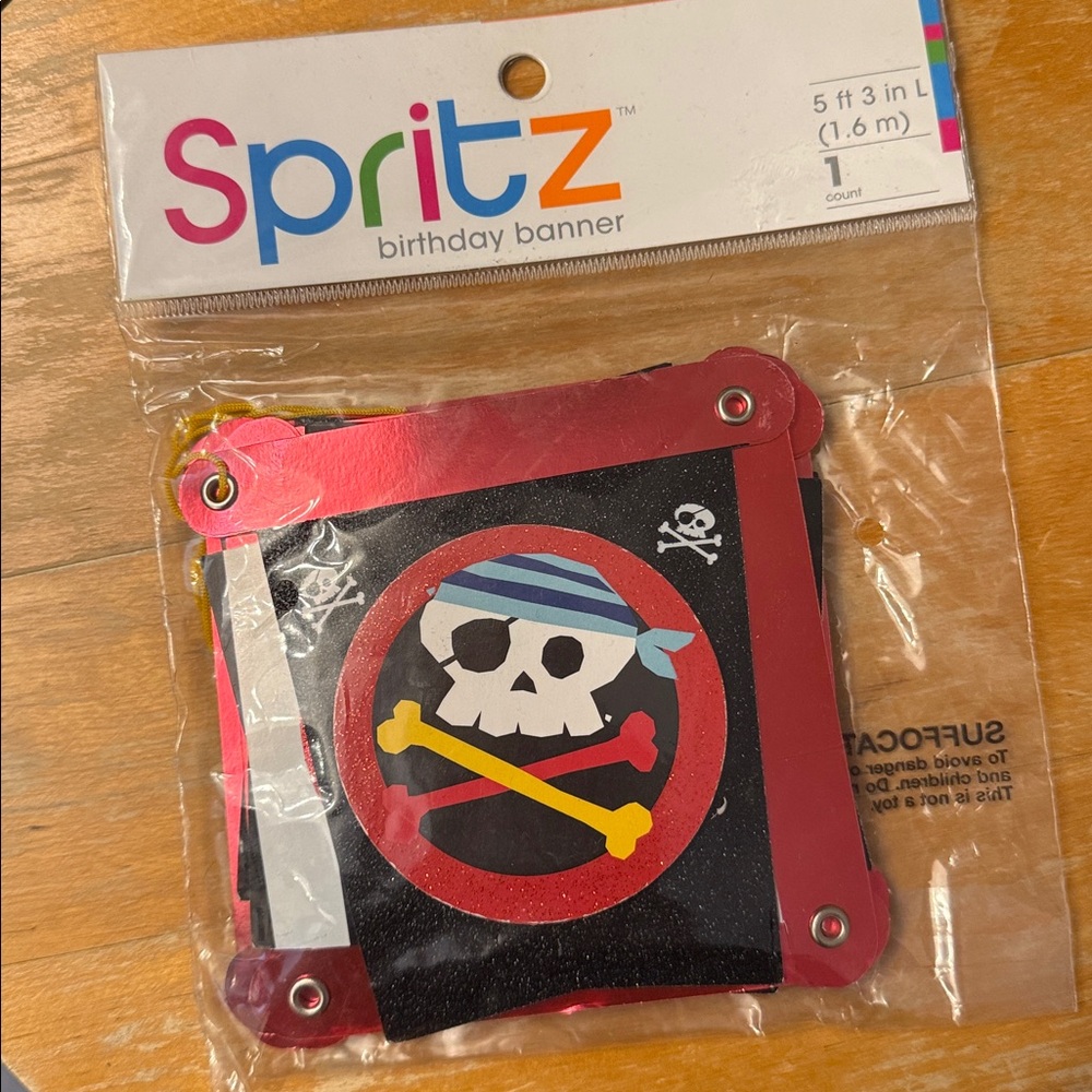 Spritz Pirate Birthday Banner